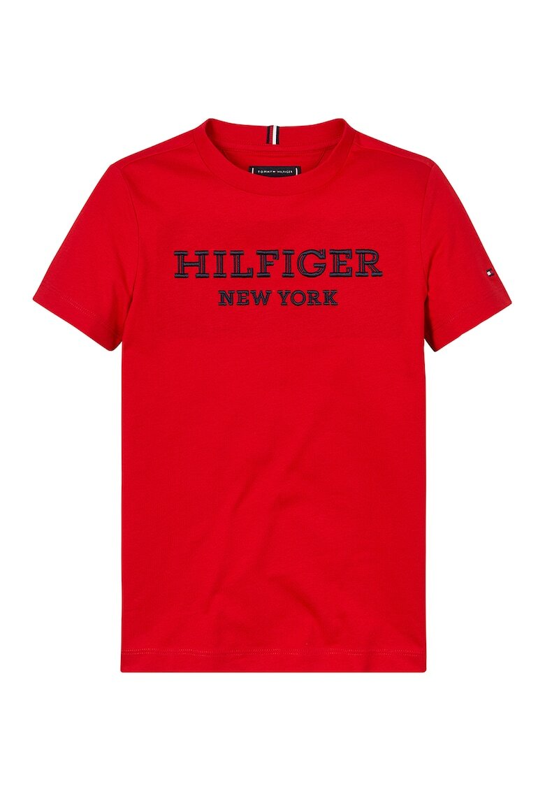 Tommy Hilfiger Tricou cu imprimeu logo pe piept - Rosu