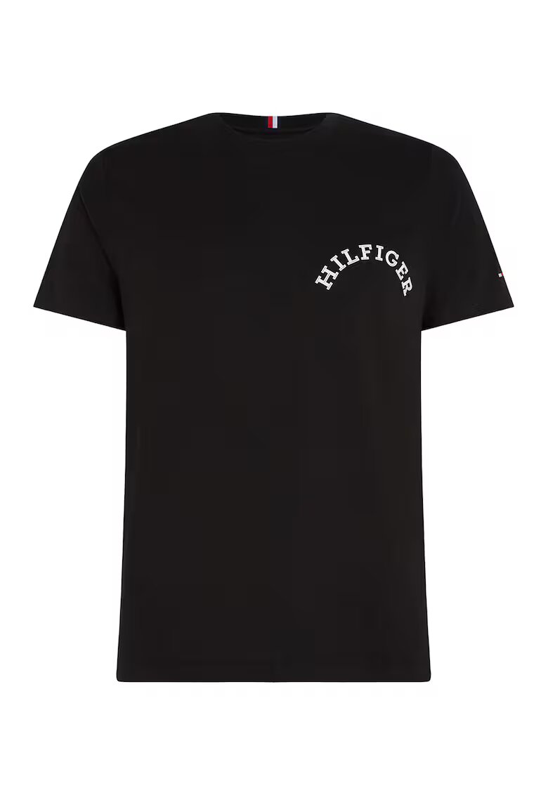 Tommy Hilfiger Tricou cu imprimeu pe partea din spate - Negru