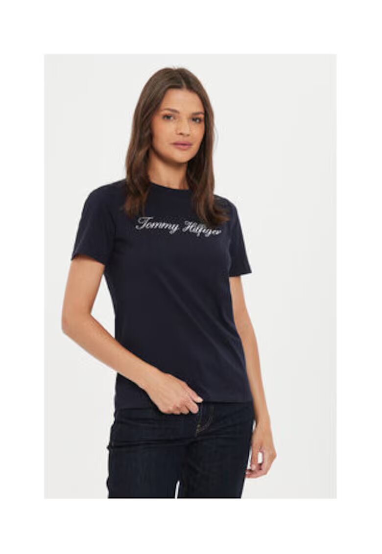 Tommy Hilfiger Tricou dama - Bleumarin - 100% bumbac organic -