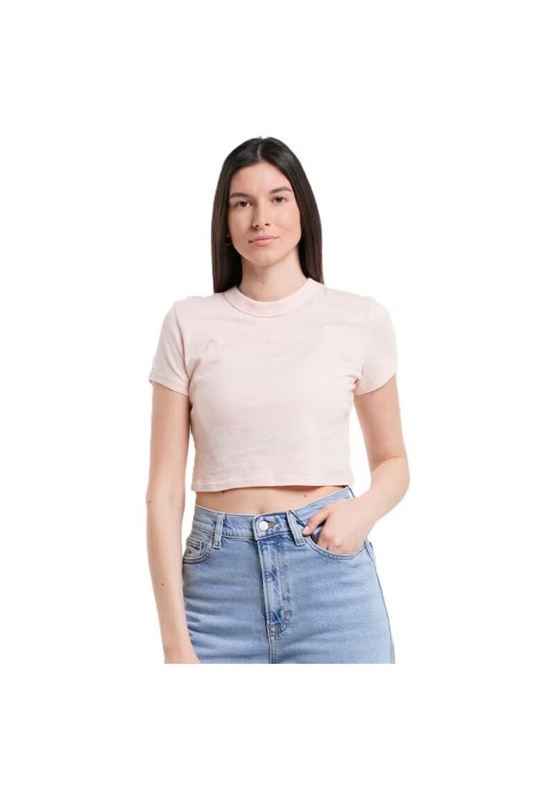Tommy Hilfiger Tricou pentru Femei - tjw slim crp gmd tonalflag ext - DW0DW20329-TH3 - Roz - Roz
