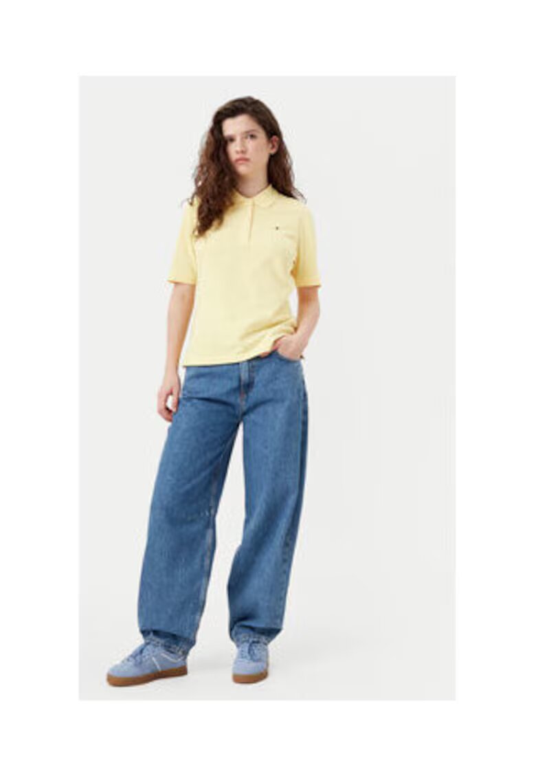 Tommy Hilfiger Tricou Polo Dama - Galben - 96% bumbac -