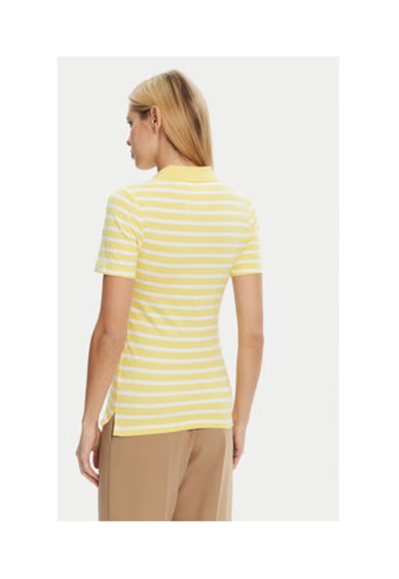 Tommy Hilfiger Tricou polo Dama - Galben - 96% bumbac - 4% elastan -