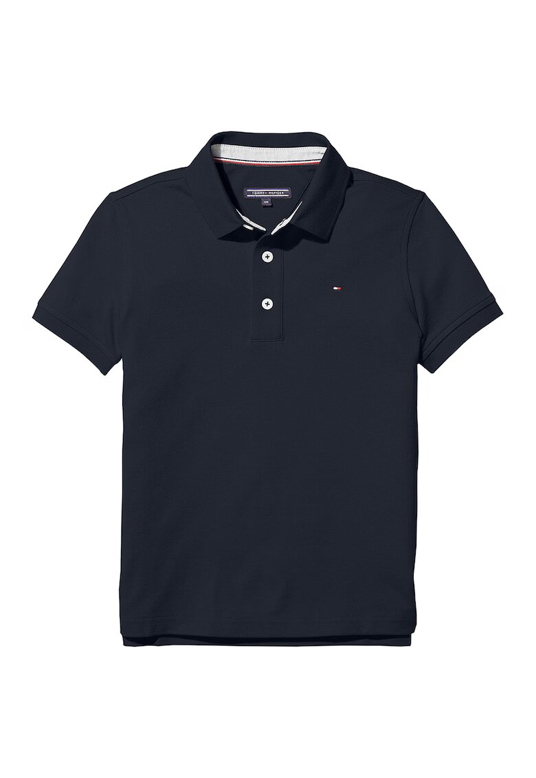 Tommy Hilfiger Tricou polo din amestec de bumbac organic - Bleumarin