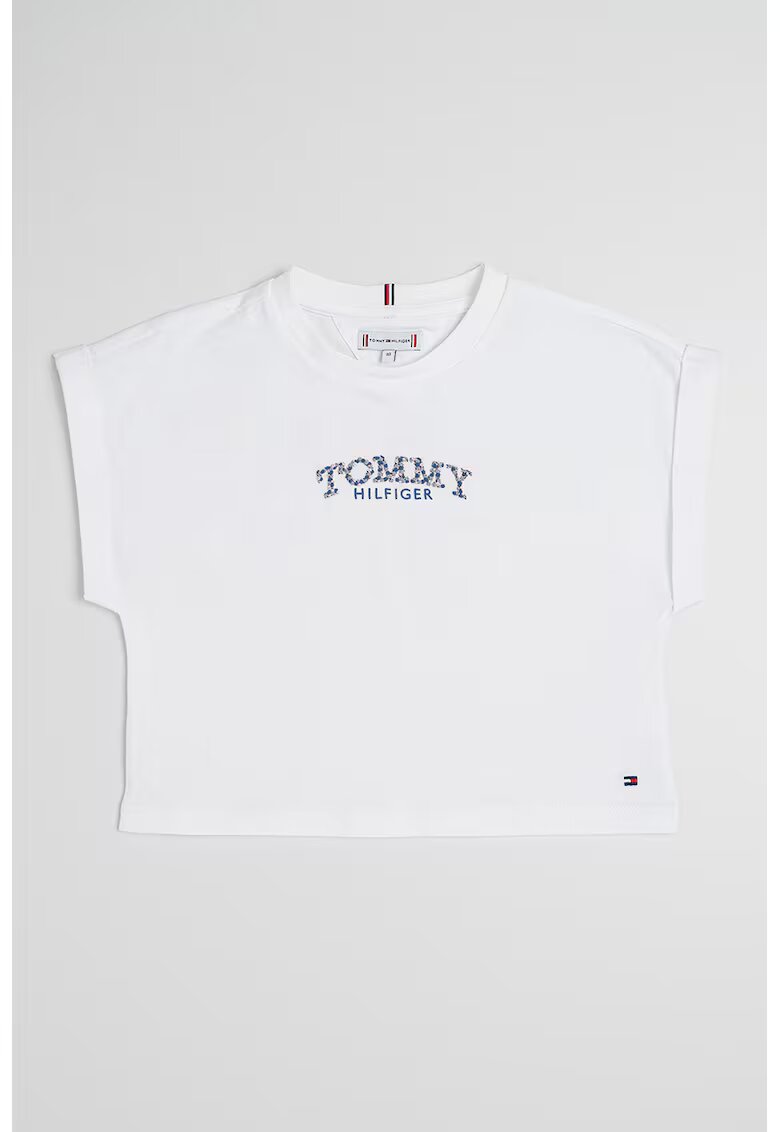 Tommy Hilfiger Tricou regular fit de bumbac - Alb optic