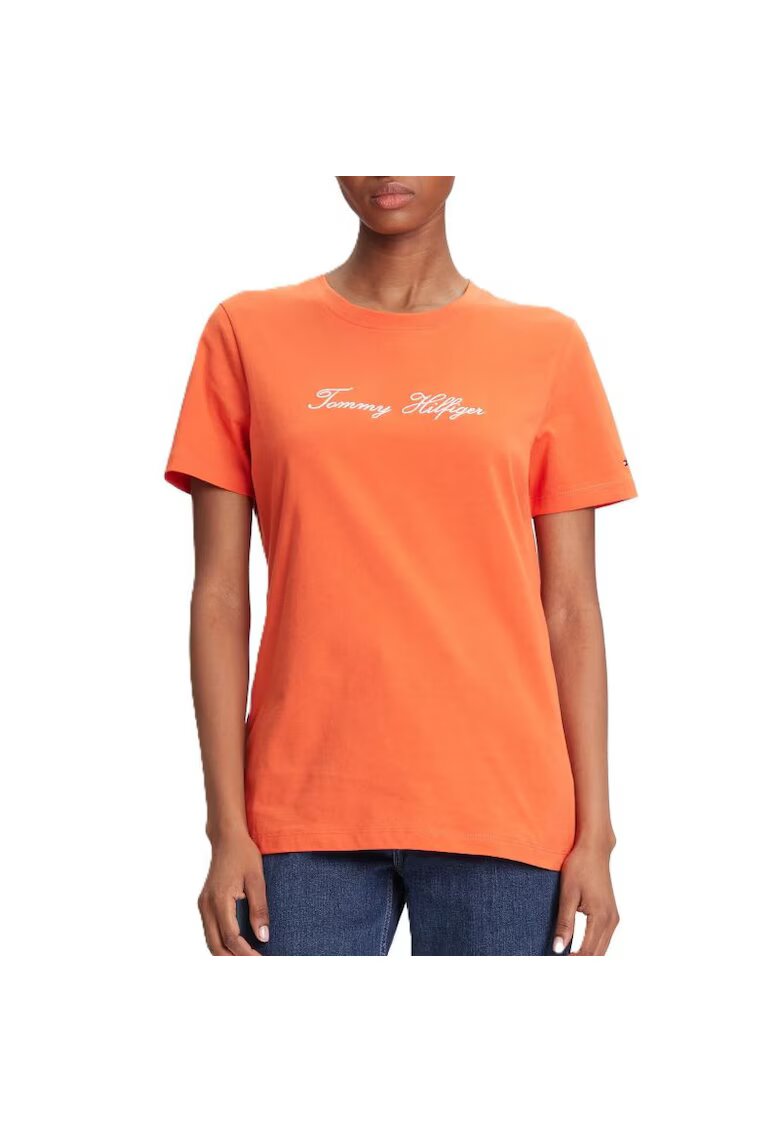 Tommy Hilfiger Tricou SCRIPT REG C-NK SS T-SHIRT-WW0WW45746-SCX