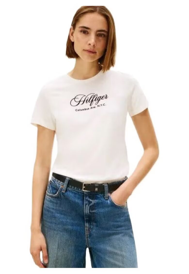 Tommy Hilfiger Tricou SCRIPT REG C-NK SS TEE-WW0WW46120-YA8