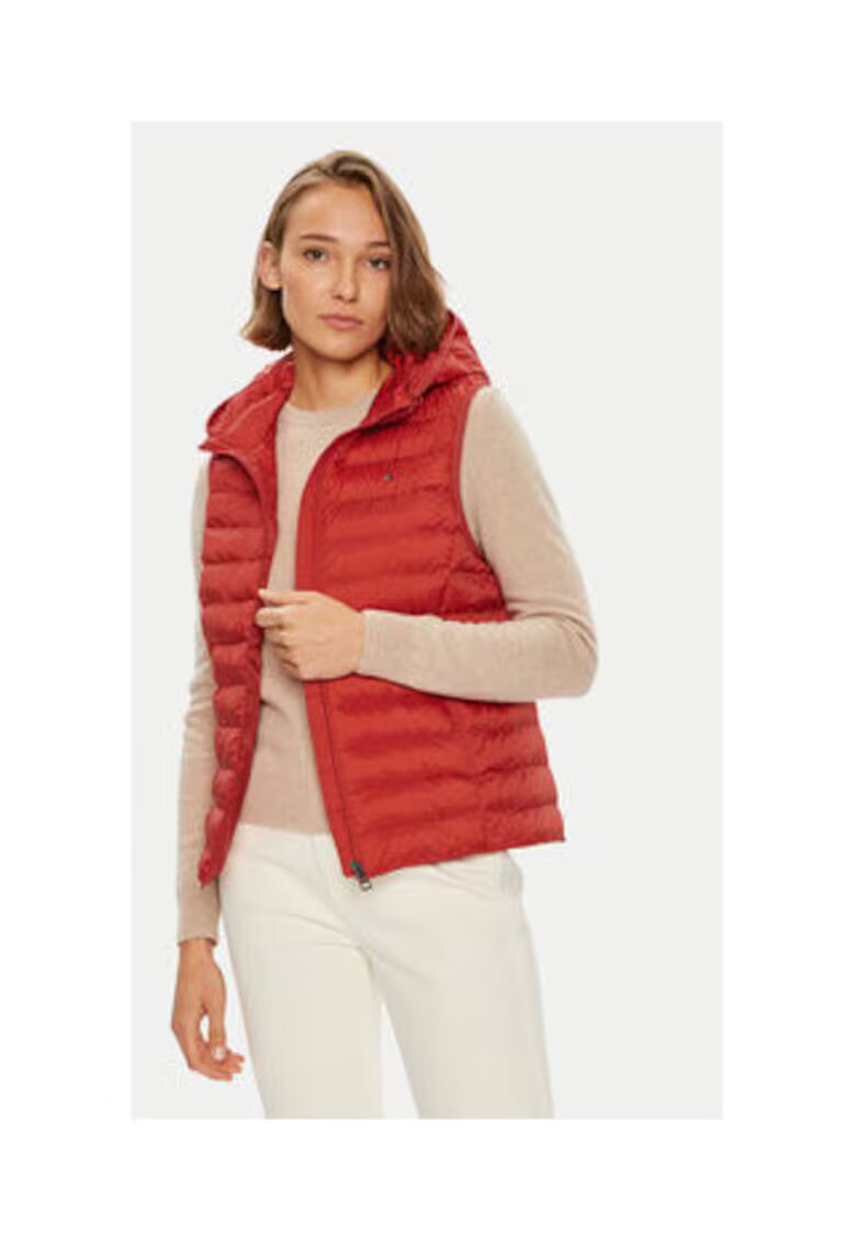 Tommy Hilfiger Vesta dama - Rosu - 100% poliester reciclat -