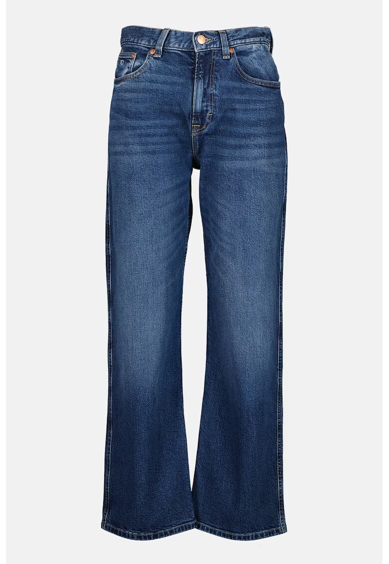 Tommy Jeans Blugi drepti cu croiala lejera Betsy - Albastru inchis