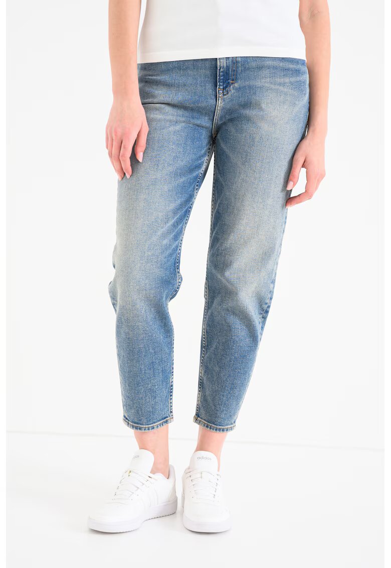 Tommy Jeans Blugi mom fit cu talie inalta Ultra - Albastru prafuit