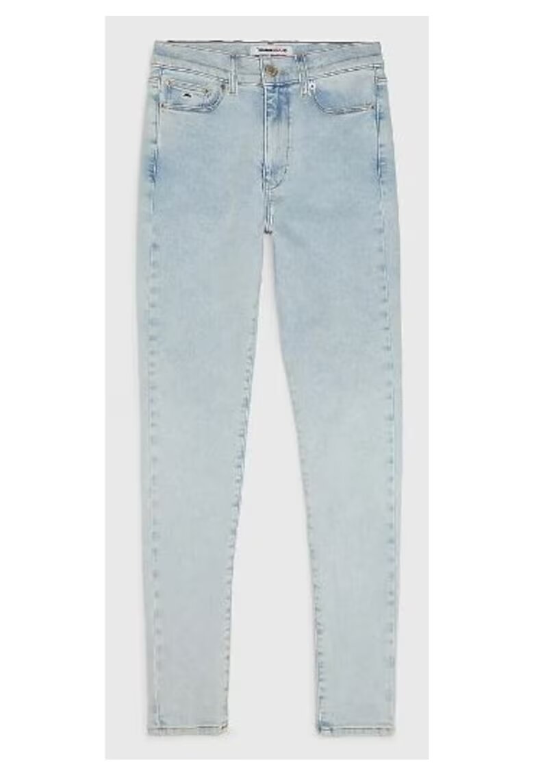 Tommy Jeans Blugi skinny cu model uni Sylvia -