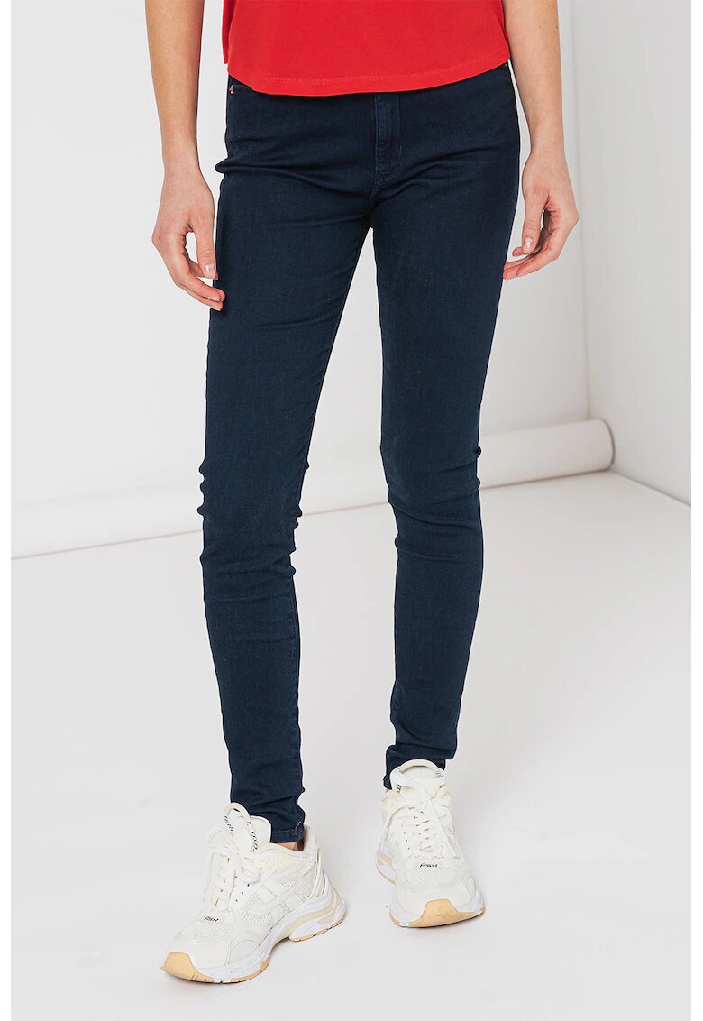 Tommy Jeans Blugi skinny cu talie medie - Bleumarin