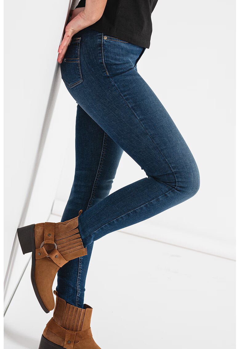 Tommy Jeans Blugi skinny Nora - Albastru