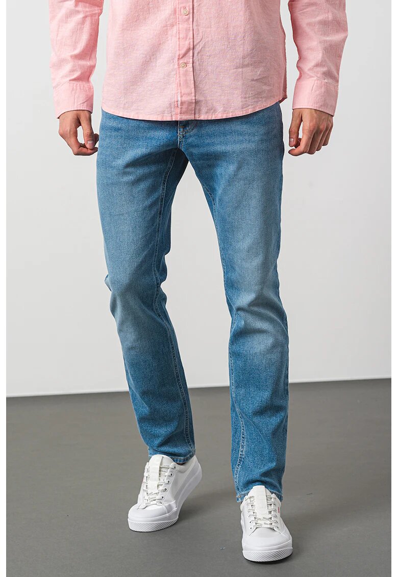 Tommy Jeans Blugi slim fit cu aspect decolorat Scanton - Albastru pastel