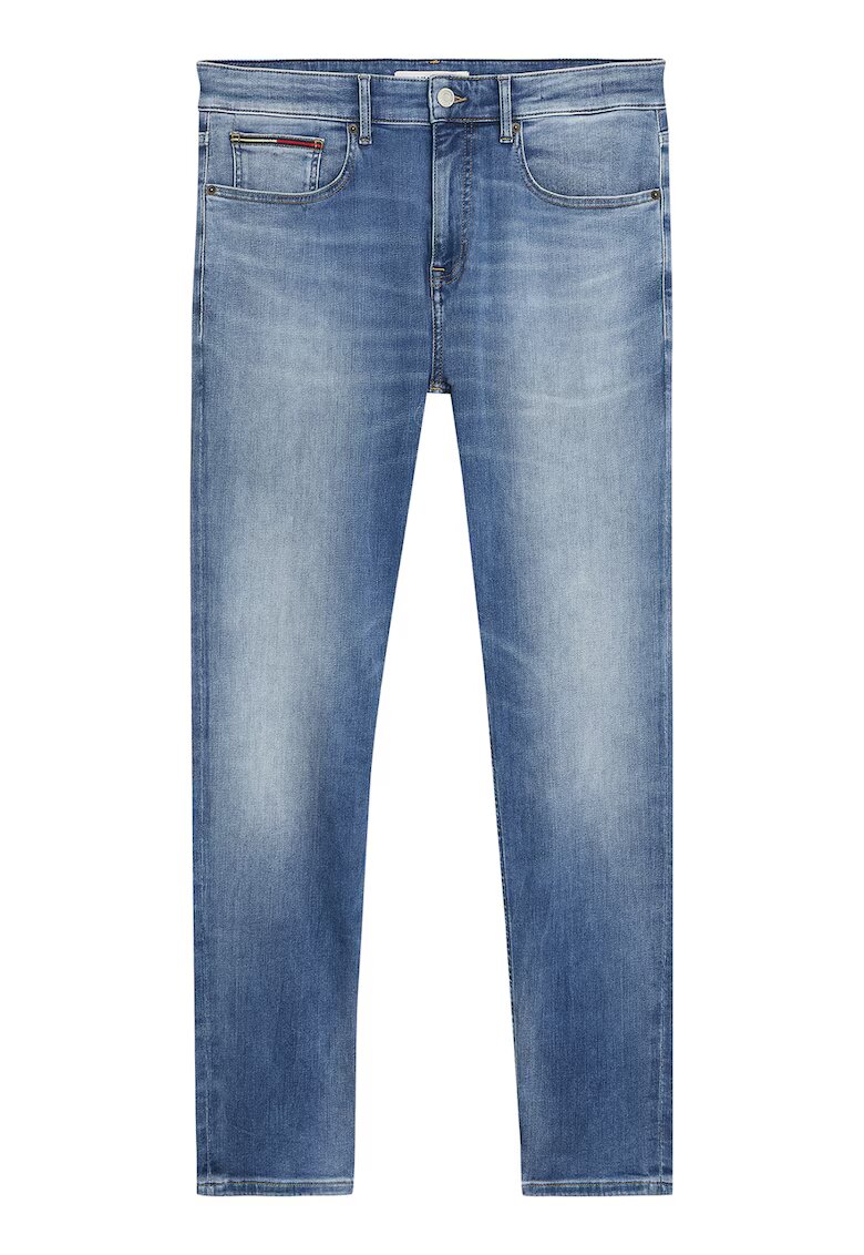Tommy Jeans Blugi slim fit cu croiala conica - Albastru inchis