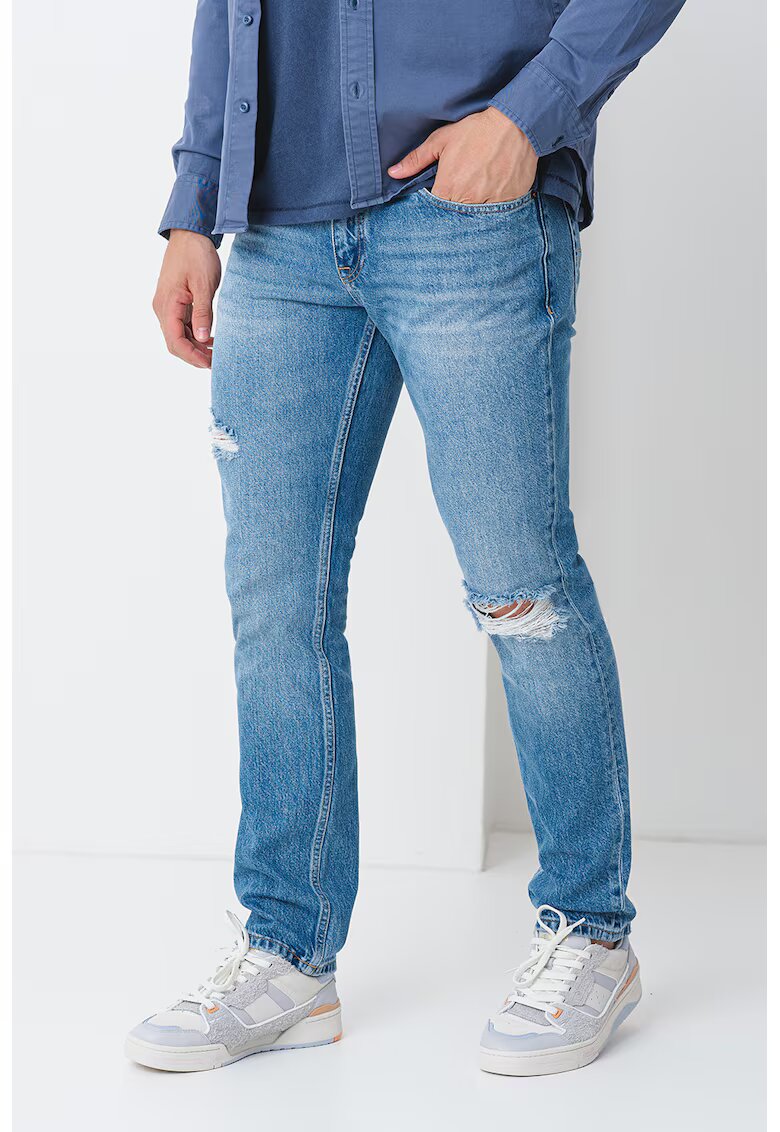 Tommy Jeans Blugi slim fit Scanton - Albastru