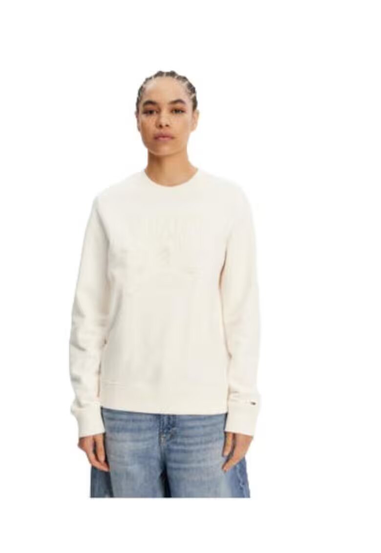 Tommy Jeans Bluza dama - bumbac - alb -