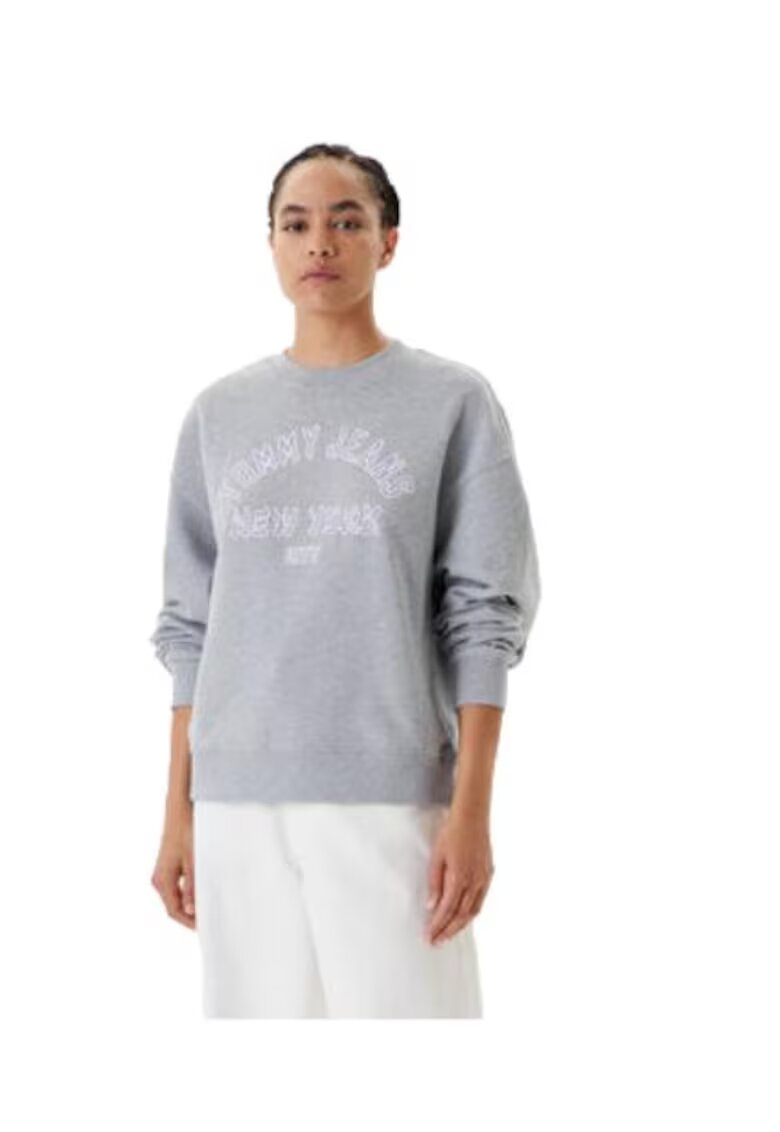 Tommy Jeans Bluza dama - bumbac - gri