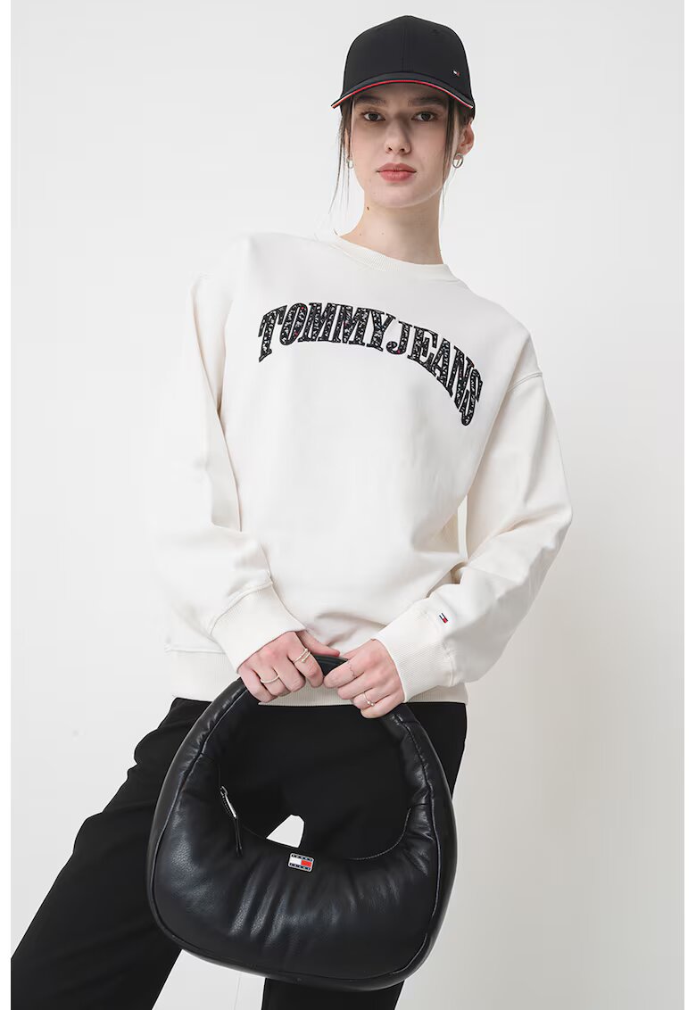 Tommy Jeans Bluza de trening relaxed-fit cu logo