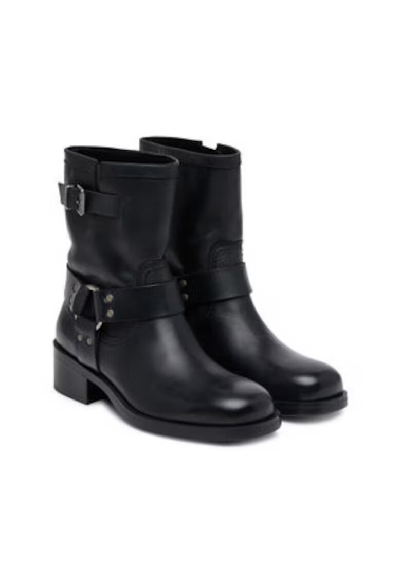 Tommy Jeans Botine dama 305437495 - Piele naturala - Negru - Negru