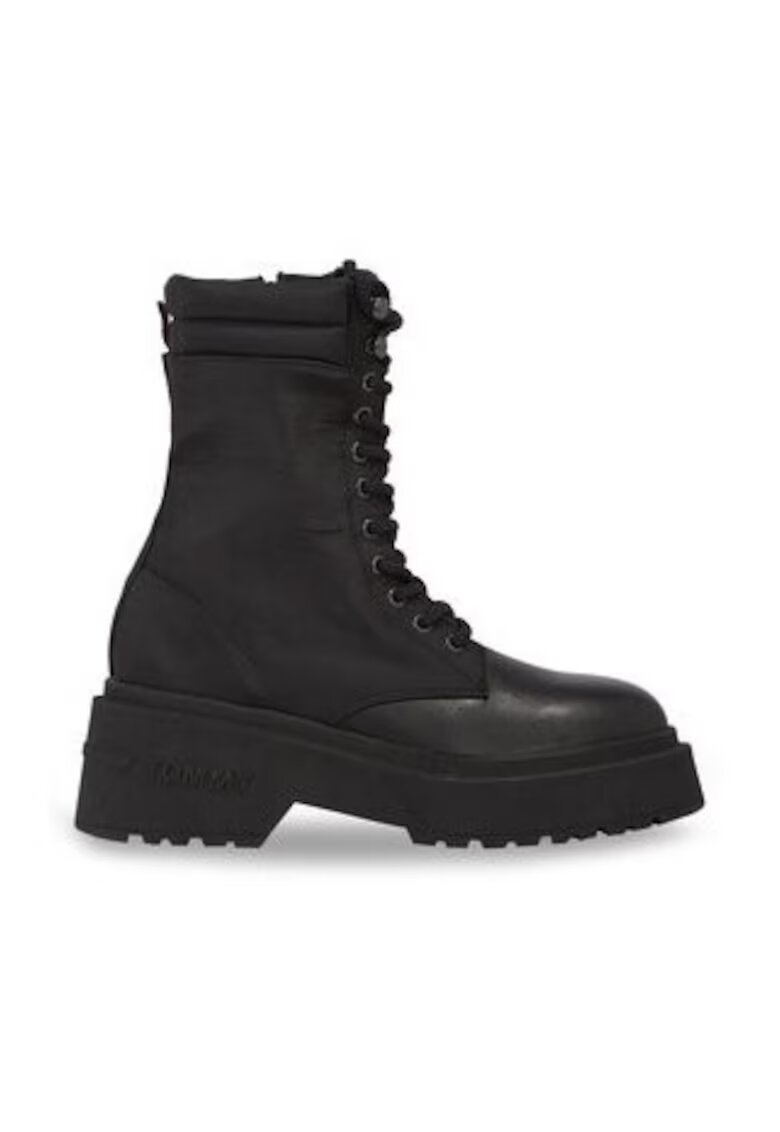 Tommy Jeans Botine dama - glezna - negru - material textil