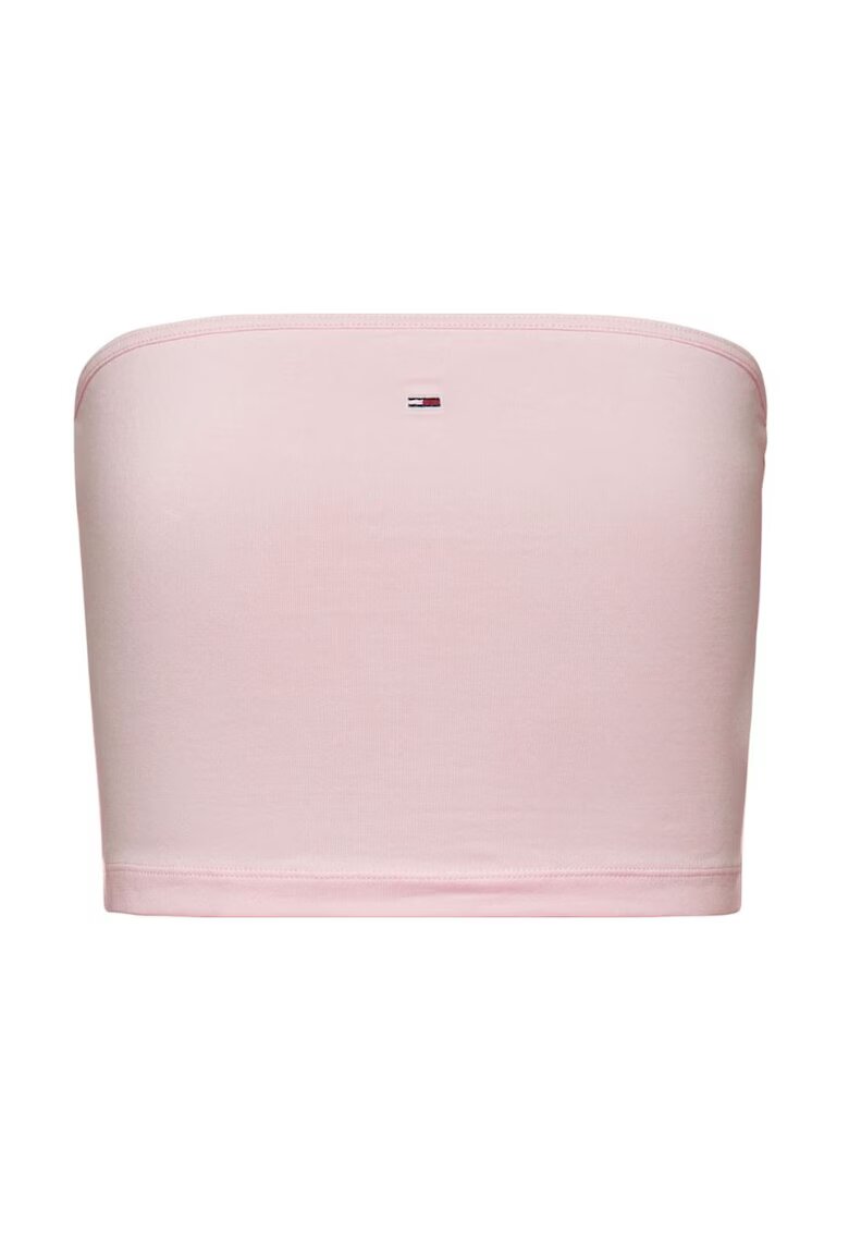 Tommy Jeans Crop top din amestec de bumbac