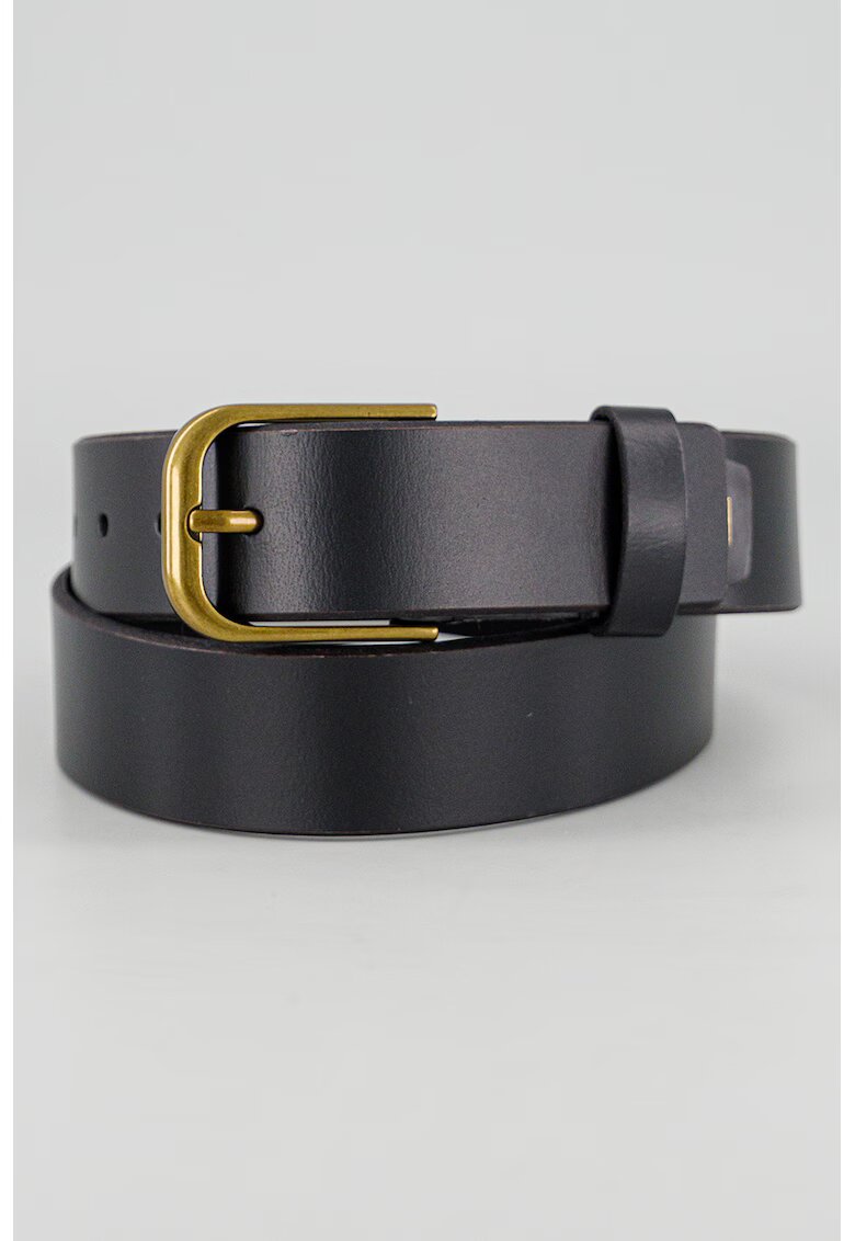 Tommy Jeans Curea din piele Heritage - Negru