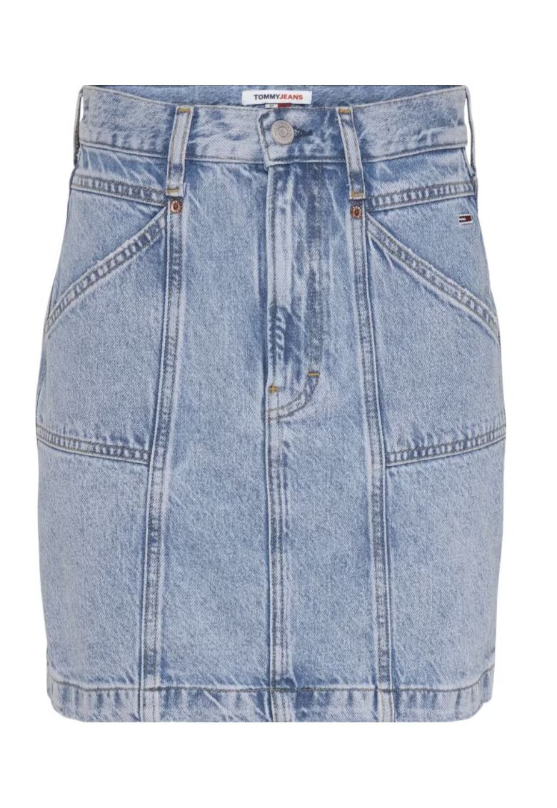 Tommy Jeans Fusta din denim cu buzunare -