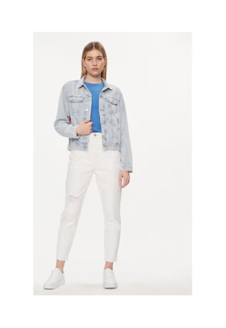 Tommy Jeans Geaca de blugi Dama - Albastru - 80% bumbac - 20% bumbac reciclat -