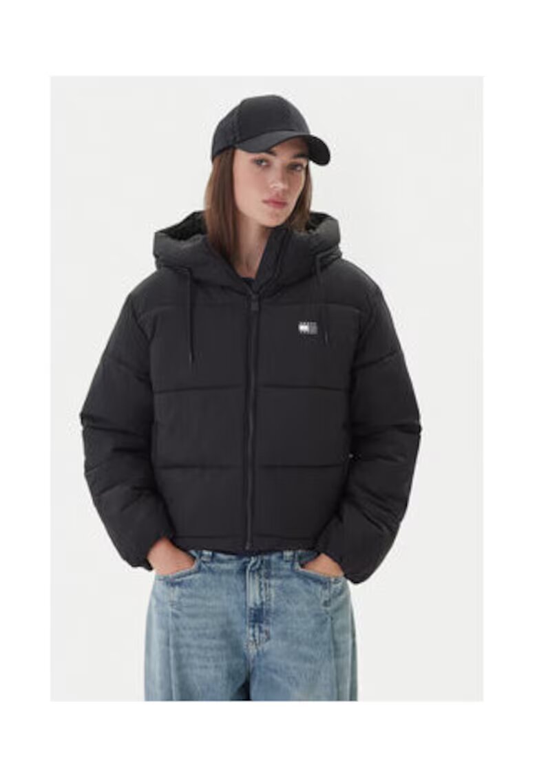 Tommy Jeans Geaca de iarna Dama - Negru - 100% nailon reciclat -