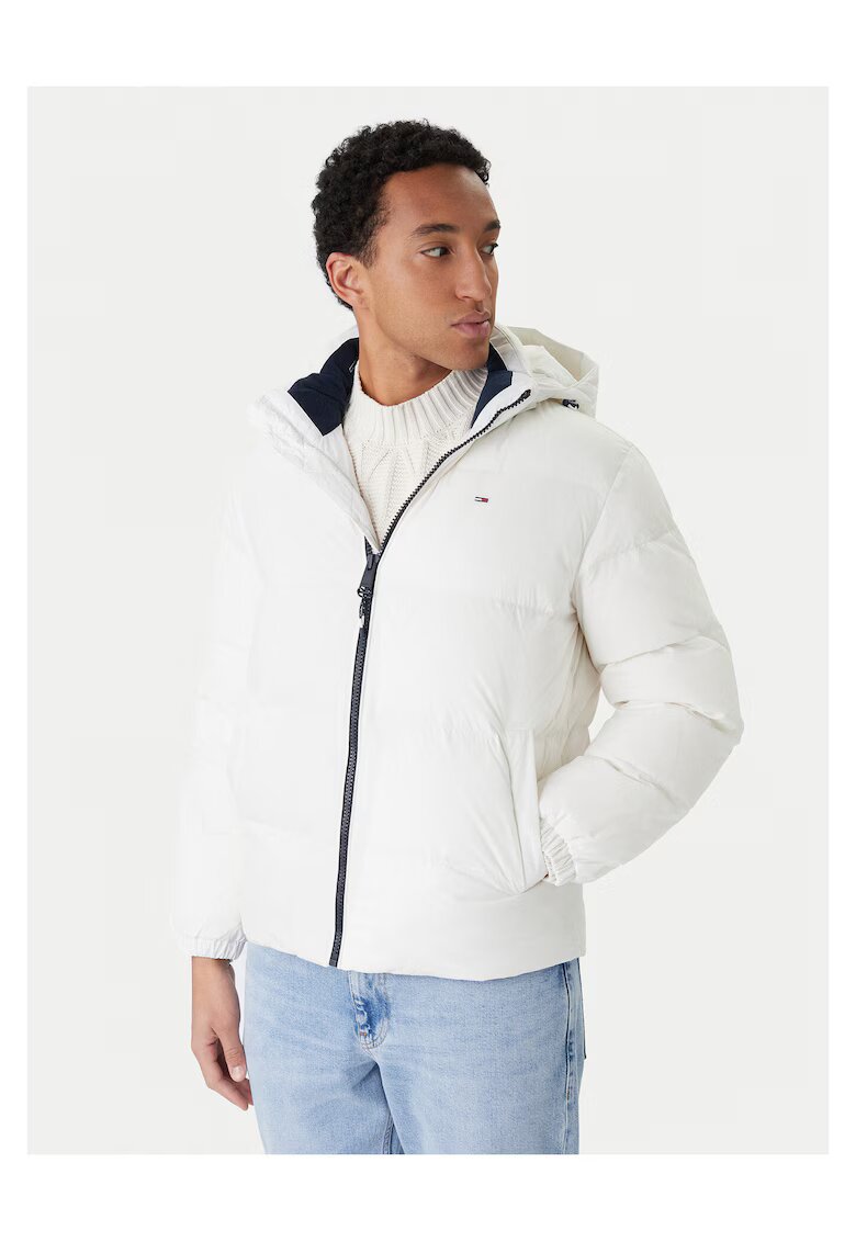 Tommy Jeans Geaca de puf barbati alb