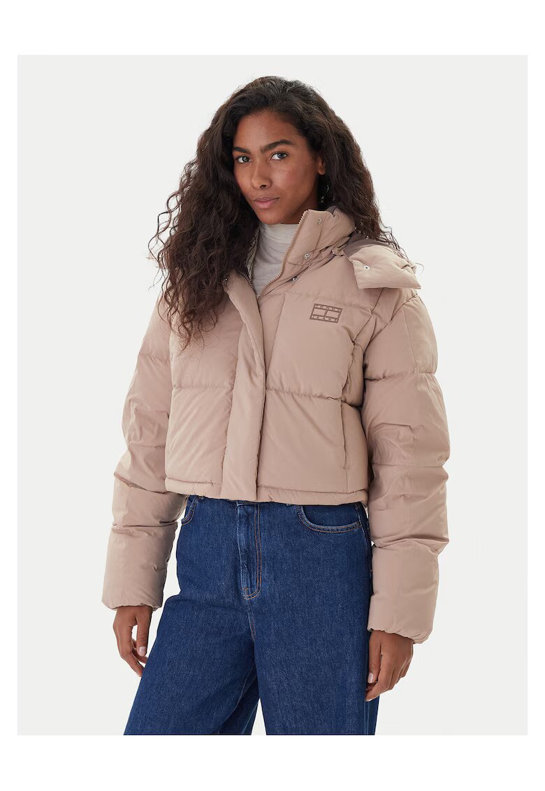 Tommy Jeans Geaca de puf bej - Bej