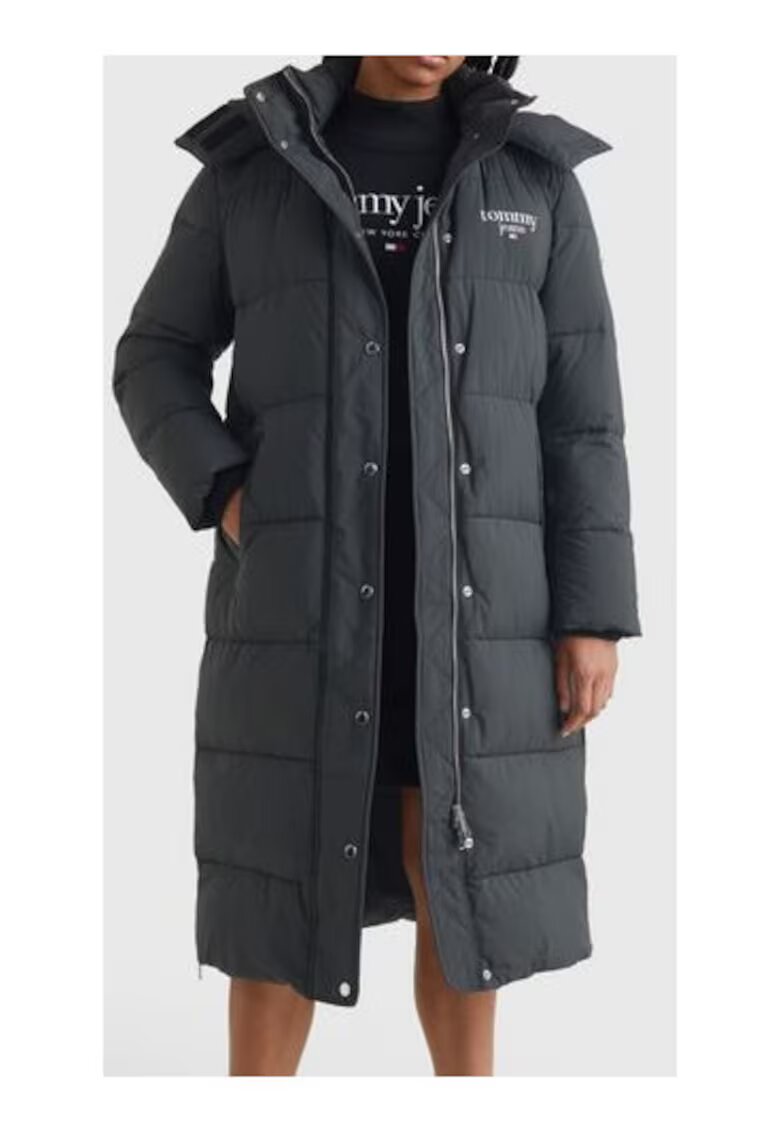 Tommy Jeans Geaca lunga matlasata