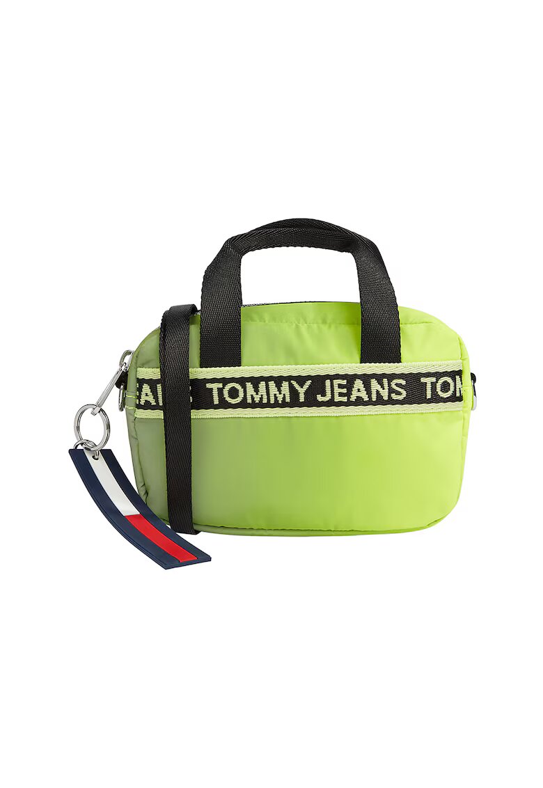 Tommy Jeans Geanta crossbody compacta cu logo - Verde lime