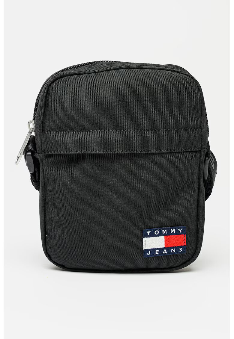 Tommy Jeans Geanta crossbody cu logo Essential - Negru