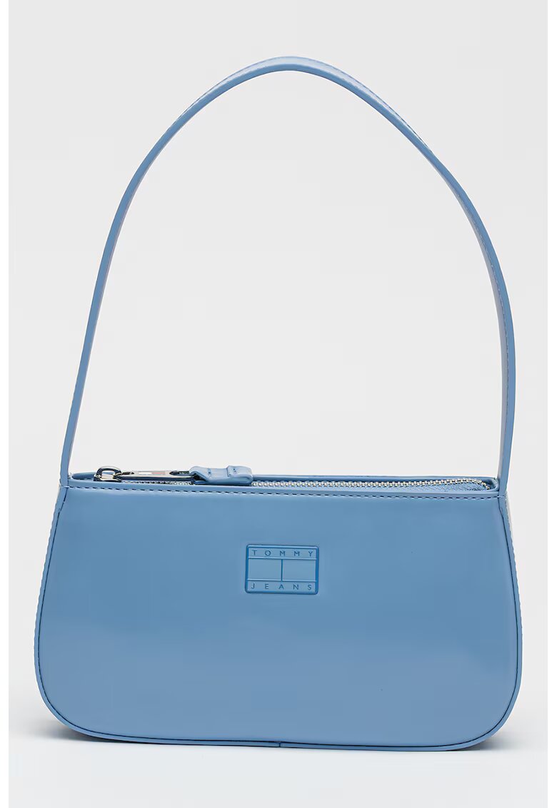 Tommy Jeans Geanta de mana cu aplicatie logo - Albastru pastel