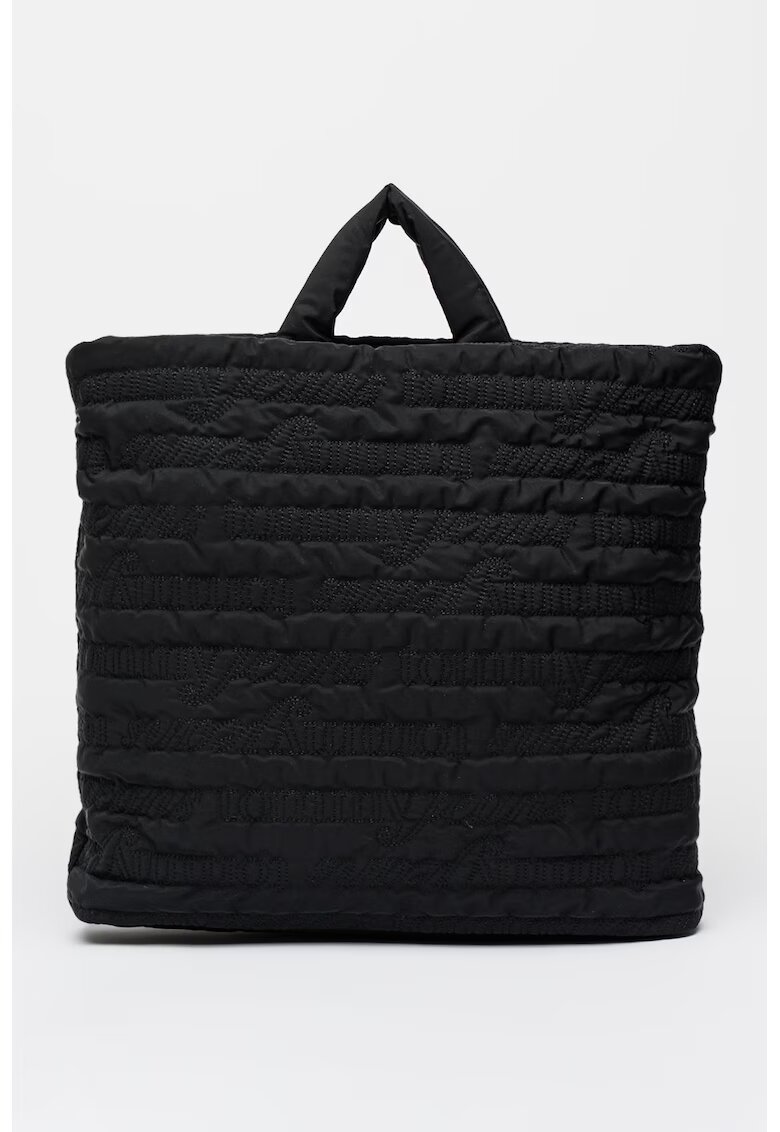 Tommy Jeans Geanta tote textila - Negru