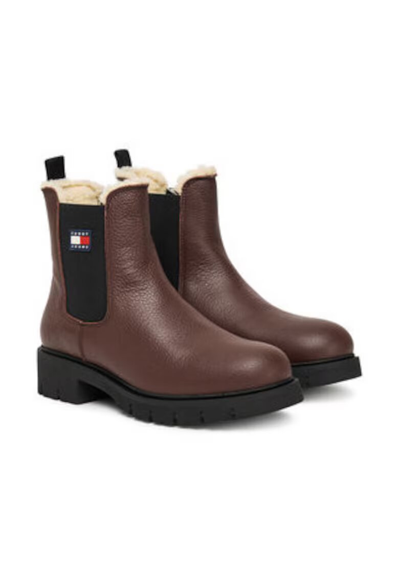 Tommy Jeans Ghete Chelsea pentru femei - 305553522 - piele naturala -