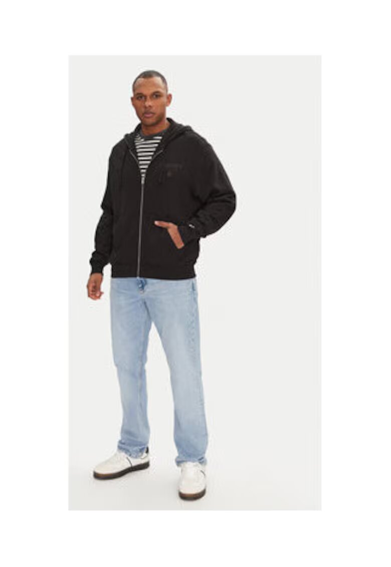 Tommy Jeans Hanorac barbati - negru - 100% bumbac -