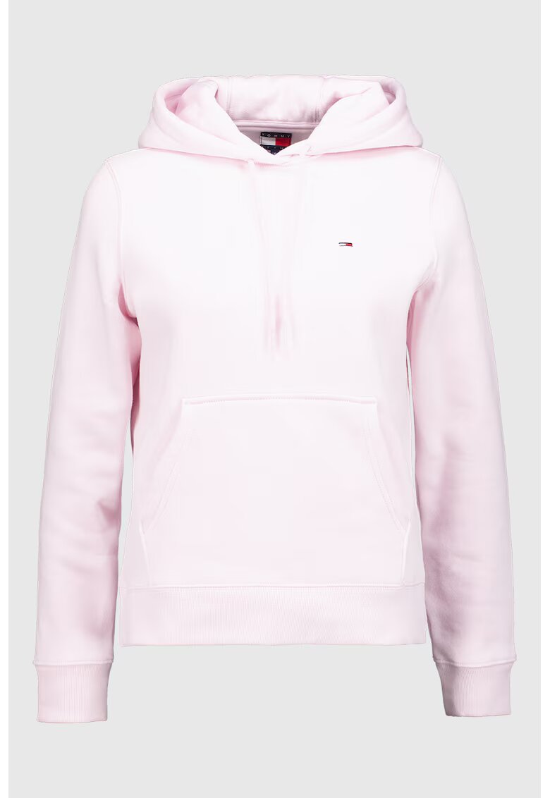 Tommy Jeans Hanorac cu buzunar kangaroo - Roz deschis