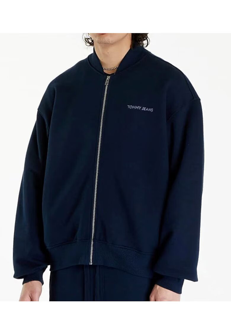 Tommy Jeans Hanorac cu fermoar regular fit -