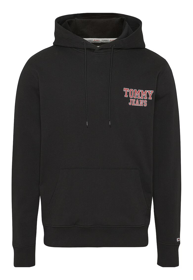 Tommy Jeans Hanorac cu logo - Negru