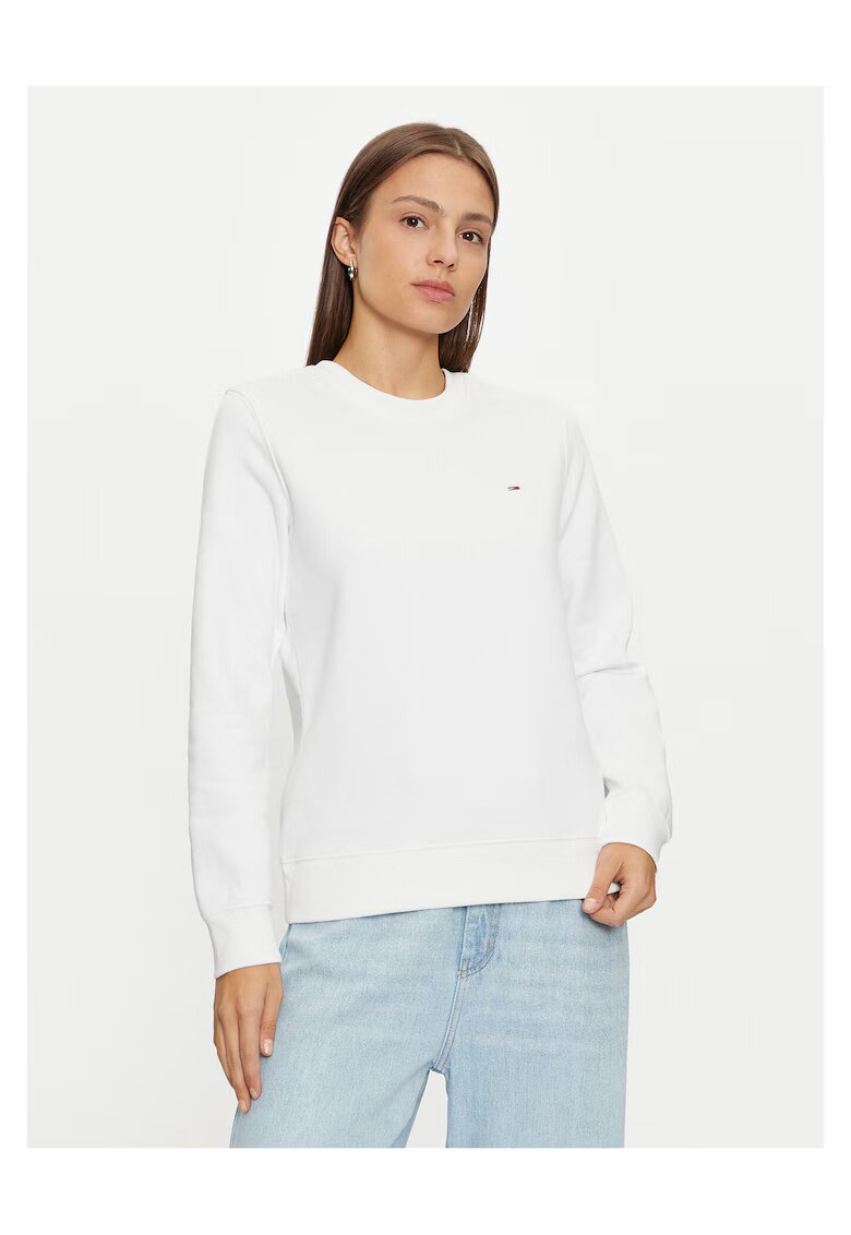 Tommy Jeans Hanorac dama alb - din textil -