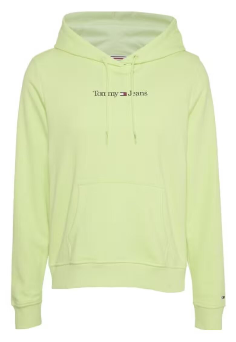 Tommy Jeans Hanorac din amestec de bumbac cu logo -