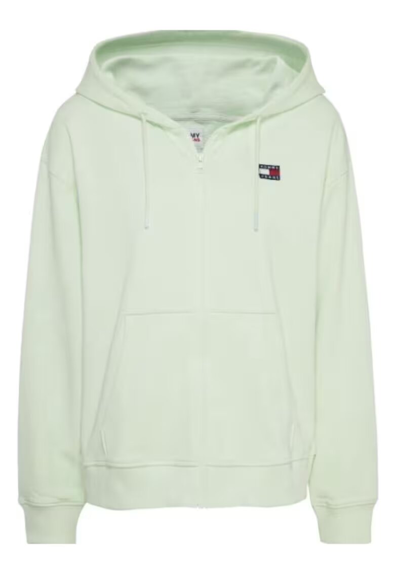 Tommy Jeans Hanorac oversize pentru femei - Bumbac - Verde menta - Mint