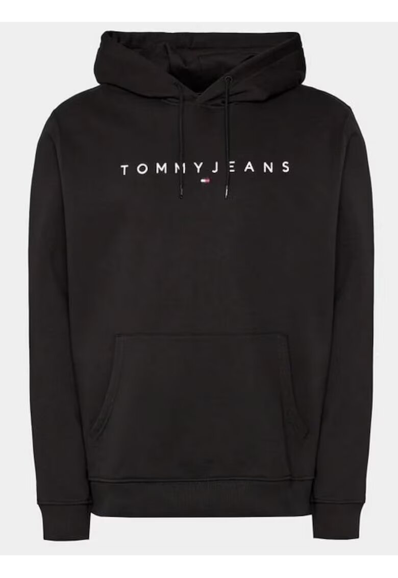 Tommy Jeans Hanorac regular fit cu logo din bumbac -