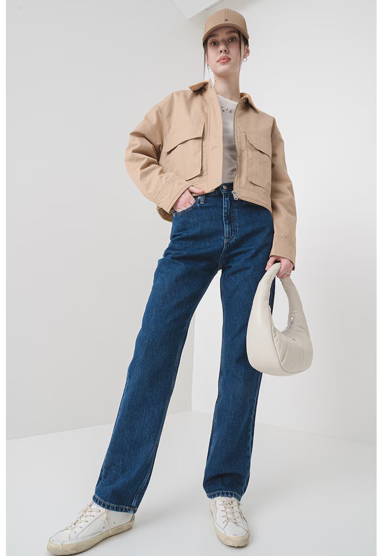 Tommy Jeans Jacheta cu buzunare cu clapa