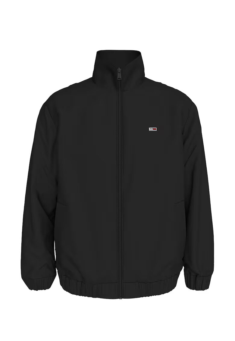 Tommy Jeans Jacheta relaxed fit rezistenta la vant - Negru
