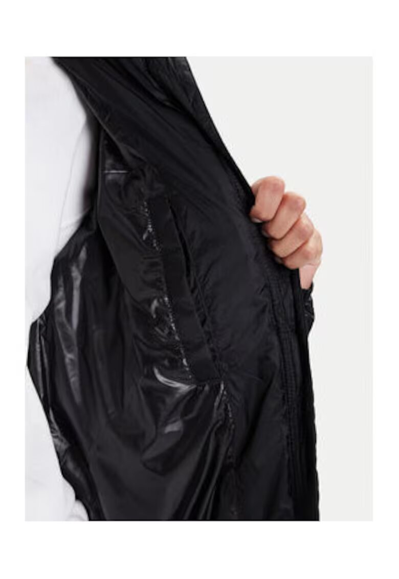 Tommy Jeans Palton de iarna pentru femei - Negru - 100% nailon reciclat -