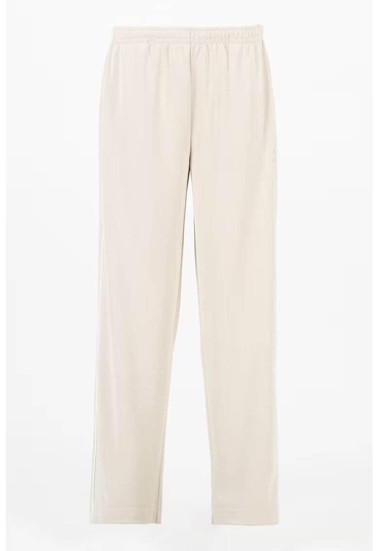 Tommy Jeans Pantaloni drepti de trening cu logo - Maro nisip