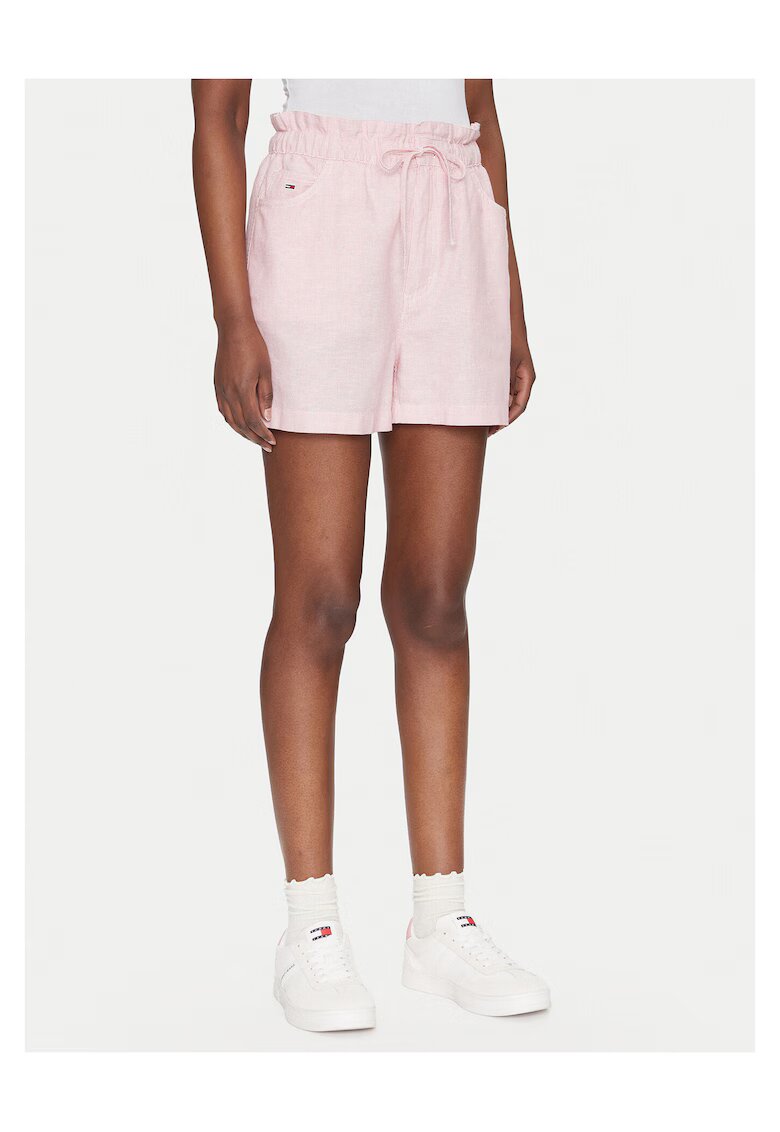 Tommy Jeans Pantaloni scurti dama roz - tesatura -